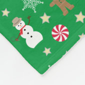 Leuk en Fancy kerstfeest Fleece Deken (Hoek)