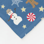 Leuk en Fancy kerstfeest Fleece Deken (Hoek)