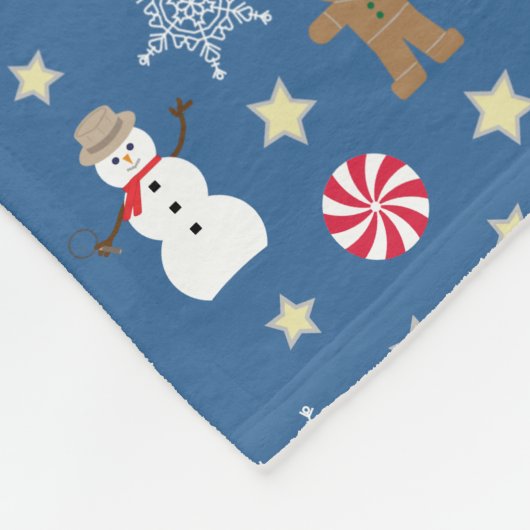 Leuk en Fancy kerstfeest Fleece Deken (Hoek)