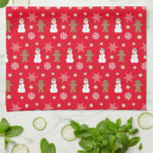 Leuk en Fancy kerstfeest Theedoek (Gevouwen)