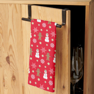 Leuk en Fancy kerstfeest Theedoek