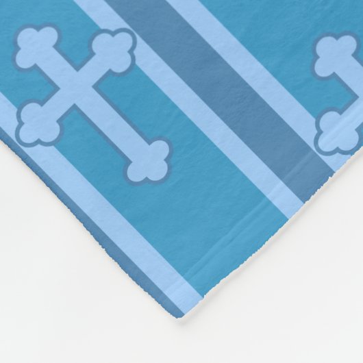 Leuk en Fancy Kruis Fleece Deken (Hoek)