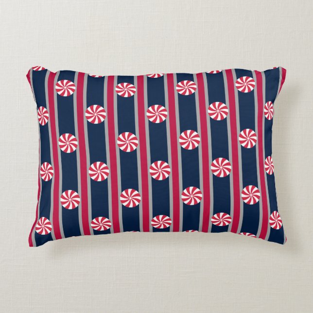 Leuk en Fancy pepermunt Snoep Accent Kussen (Voorkant)