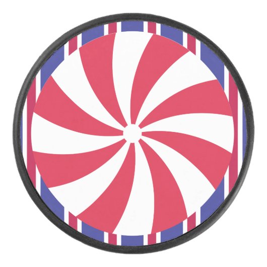 Leuk en Fancy pepermunt Snoep Hockey Puck (Voorkant)