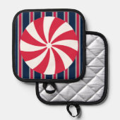 Leuk en Fancy pepermunt Snoep Pannenlap (Voorkant / Achterkant)