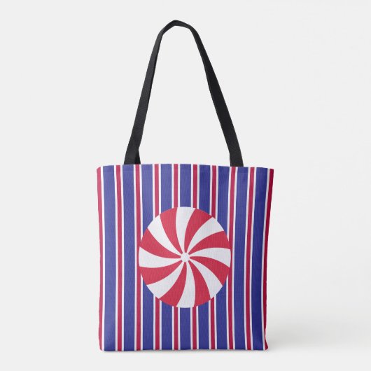 Leuk en Fancy pepermunt Snoep Tote Bag (Achterkant)
