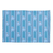 Leuk en Fancy  Puppy Gestreept Kussensloop (Achterkant)