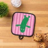 Leuk en Fancy roze augurk Pannenlap (Top down)