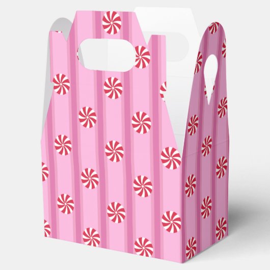 Leuk en Fancy Roze Kerst Peppermint Snoep Bedankdoosjes (Geopend)
