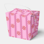 Leuk en Fancy Roze Kerst Peppermint Snoep Bedankdoosjes (Achterkant)