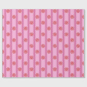 Leuk en Fancy Roze Kerst Peppermint Snoep Cadeaupapier (Vlak)