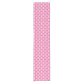 Leuk en Fancy Roze Kerst Peppermint Snoep Korte Tafelloper (Voorkant)