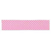 Leuk en Fancy Roze Kerst Peppermint Snoep Korte Tafelloper (Horizontaal)