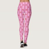 Leuk en Fancy Roze Kerst Peppermint Snoep Leggings (Achterkant)