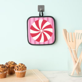 Leuk en Fancy Roze Kerst Peppermint Snoep Pannenlap