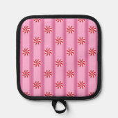 Leuk en Fancy Roze Kerst Peppermint Snoep Pannenlap (Voorkant)