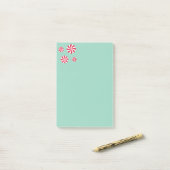 Leuk en Fancy Roze Kerst Peppermint Snoep Post-it® Notes (Op bureau)