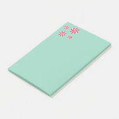 Leuk en Fancy Roze Kerst Peppermint Snoep Post-it® Notes (Schuin)