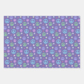 Leuk en Fancy Vredesbord, Bloemen & Harten Inpakpapier Vel (Voorkant 3)