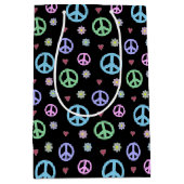 Leuk en Fancy Vredesbord, Bloemen & Harten Medium Cadeauzakje (Voorkant)