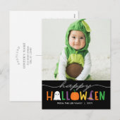Leuk en feestelijk Halloween Fotokaart Briefkaart (Voorkant / Achterkant)