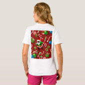 Leuk en feestelijk vakantieontwerp t-shirt (Achterkant volledig)