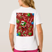 Leuk en feestelijk vakantieontwerp t-shirt (Achterkant)