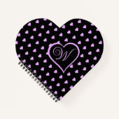 Leuk en flirterig roze harten Persoonlijk Notitieboek (Voorkant)