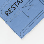 Leuk en Fraai Aanpasbare Herstart Fleece Deken (Hoek)