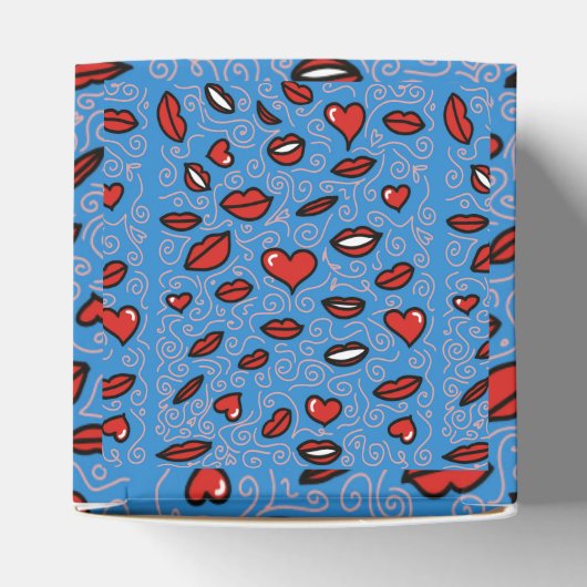 Leuk en gedurfd lippatroon bedankdoosjes (Bovenkant)