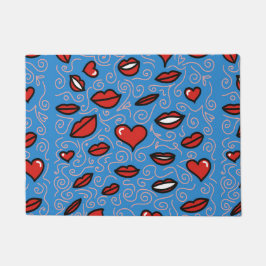 Leuk en gedurfd lippatroon deurmat