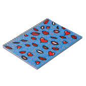 Leuk en gedurfd lippatroon notitieboek (Linkerzijde)