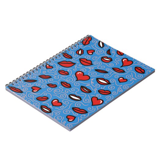 Leuk en gedurfd lippatroon notitieboek (Linkerzijde)