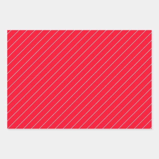 Leuk en helder rood en wit inpakpapier vel (Voorkant)