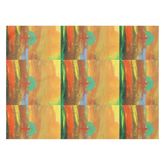 Leuk en kleurrijk Abstract Schilderij Tafelkleed (Voorkant (Horizontaal))