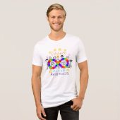 Leuk en kleurrijk Celebrate Autism Awareness T-shi Tri-Blend Shirt (Voorkant volledig)