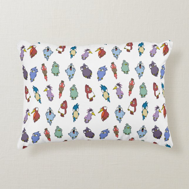 Leuk en kleurrijk decoratief accent kussen (Voorkant)