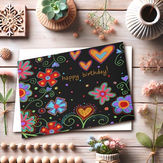 Leuk en Kleurrijk Gefeliciteerd “Inspirivity” Kaart