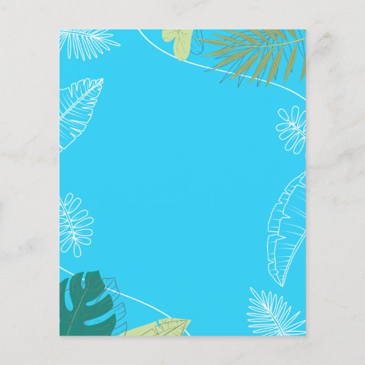 Leuk en kleurrijk poolparty | Palm Zwemmen Verjaar (Achterkant)