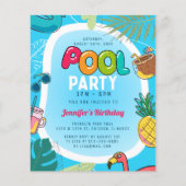 Leuk en kleurrijk poolparty | Palm Zwemmen Verjaar (Voorkant)