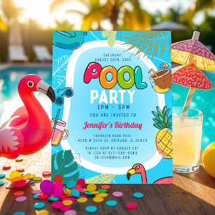 Leuk en kleurrijk poolparty   Palm Zwemmen Verjaar