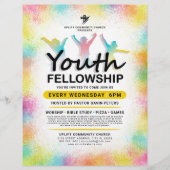 Leuk en kleurrijk Youth Fellowship Kerk Event Flyer (Voorkant)