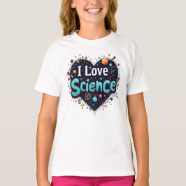 Leuk en leerzaam T-shirt Ik hou van Science T-Shir