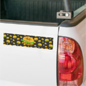Leuk en leuk lekker burgerpatroon Monogram Bumpersticker (Op Truck)
