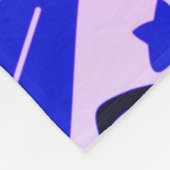 Leuk en Leuk Paarse, Blauwe en Zwarte Halloween Fleece Deken (Hoek)