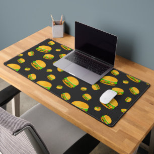 Leuk en leuk yummy burgerpatroon bureaumat