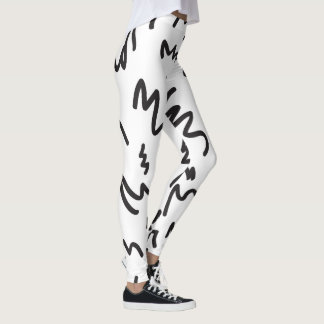Leuk en modern zwart-wit leggings