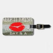 Leuk en perfect om de datum op te slaan bagagelabel (Voorkant horizontaal)