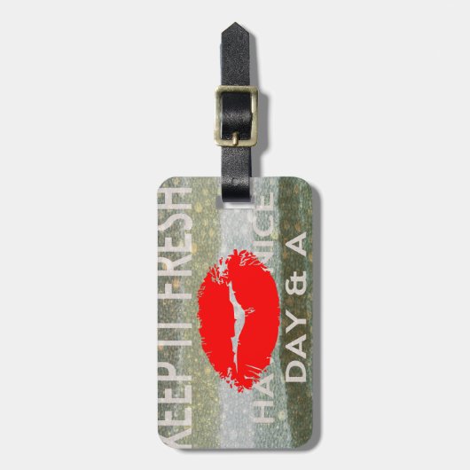 Leuk en perfect om de datum op te slaan bagagelabel (Voorkant verticaal)