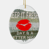 Leuk en perfect om de datum op te slaan keramisch ornament (Rechts)